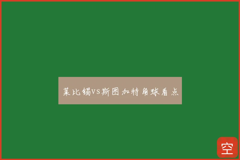 莱比锡vs斯图加特角球看点